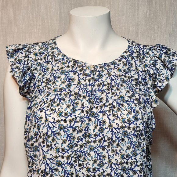 Loft Blouse XL Lightweight Summer Dainty Prairie - Picture 2 of 6